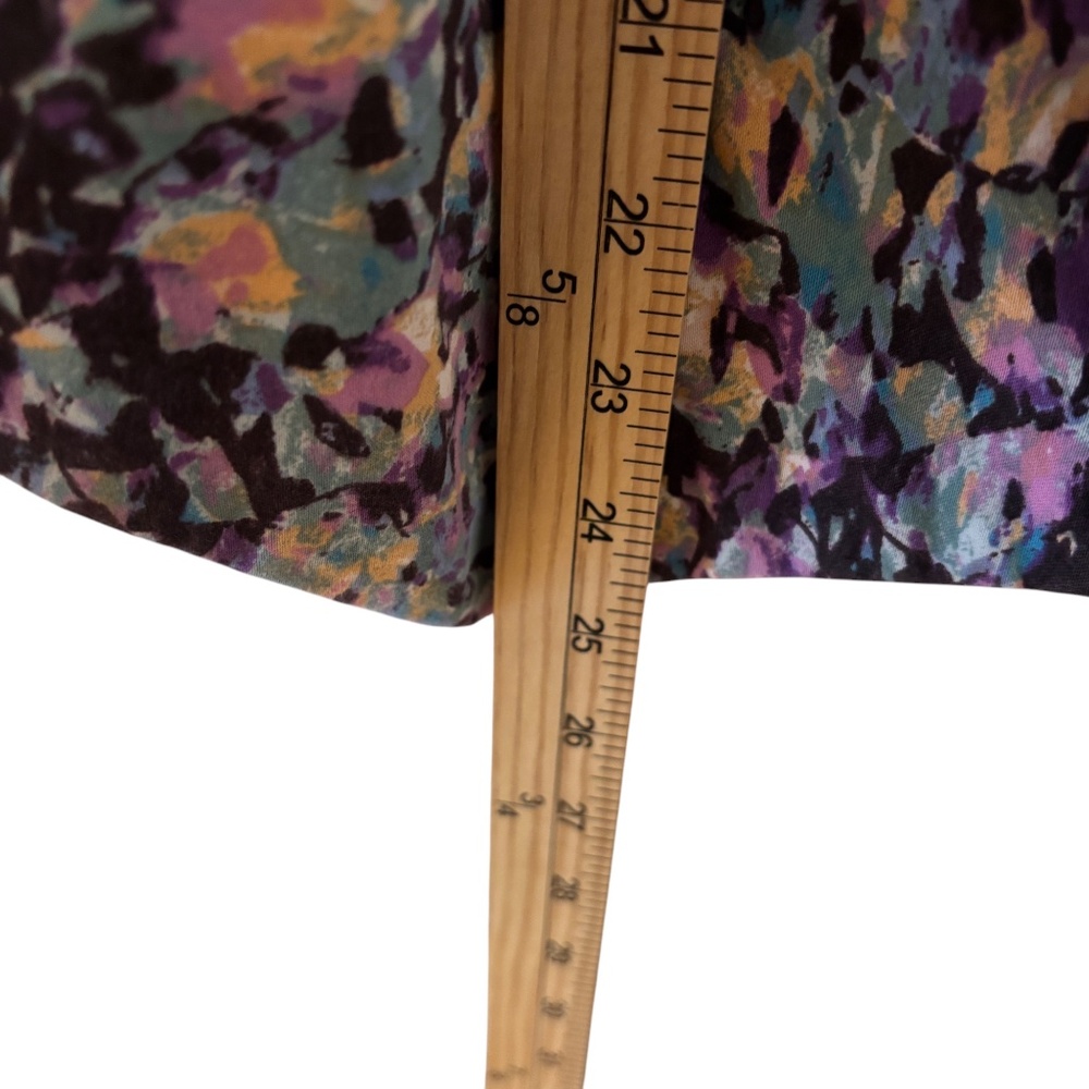 Mossimo Abstract Floral Print Blazer Jacket Multicolor XL purple pink - Picture 12 of 14